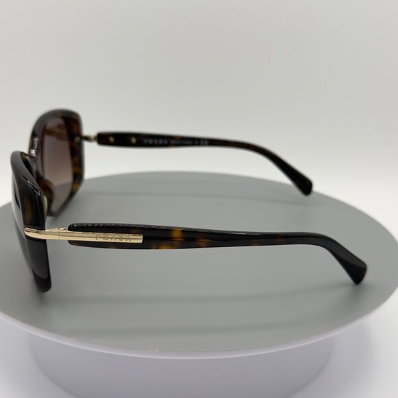 Prada Sunglasses Women Pr 08os Conceptual Tortoise Brown Lens Gold Accent READ - Picture 5 of 16